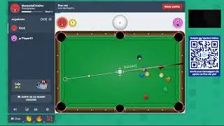 🎱 LIVE 1. SINUCA ONLINE (8 Ball Pool ou similar) #sinuca #sinucaesporte #live #snooker