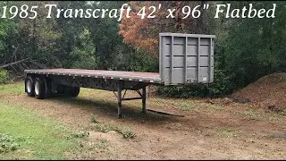 Two year restoration of a 1985 flatbed trailer in 4 minutes!