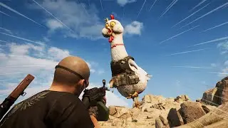 The PUBG April Fools Giant Chicken Kaiju is terrifying