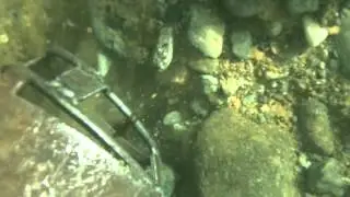 Gold Dredging in bedrock cracks. lost video