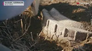 Euronews No comment showed the process of demining in Karabakh by ANAMA