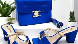 أحذية نسائية مع حقائب