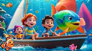 🚤 Row Row Row Your Boat | Cute 3D Nursery Rhyme with Animals | Fun Kids Song for Toddlers