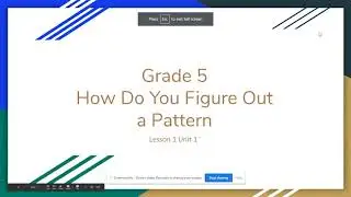 Patterns lesson 1-Grade 5