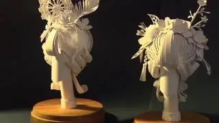 Turn on English subtitles.Asya Kozina about paper art, actual art and fashion.