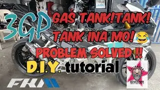 FKM 3GP GAS TANK PROBLEM?🤘👌 SOLVED!!!#3gp #fekonmotorcycle #fkm #diy