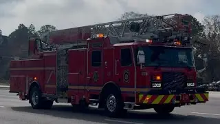 Escambia County Fire Rescue Ladder 6 Responding 