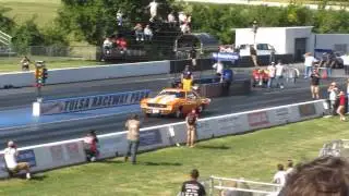 Doug Cline's day 1 6.84 over 200 mph 9/8 2014 1969 camaro twin turbo