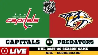 🔴LIVE : Washington Capitals Vs Nashville Predators | NHL 2026 | NHL Live SCOREBOARD | Jan 12 2026