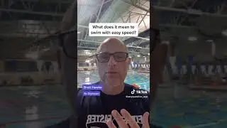 Easy speed in swimming