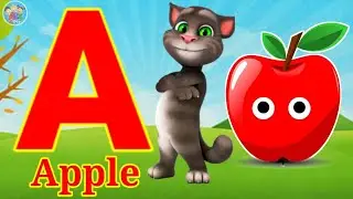 Phonics Song 2 with TWO Words in 3D - A For Apple🍎🍏- ABC Alphabet Songs with Sounds for Children's