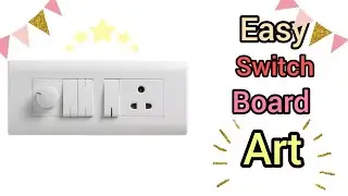 Simple Switch Board Art || Floral Design || Amaze Decorz