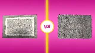Shag Bath Rugs Compared: Color&Geometry vs. LOCHAS