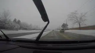 Driving around Waterloo Kitchener Winter 2017