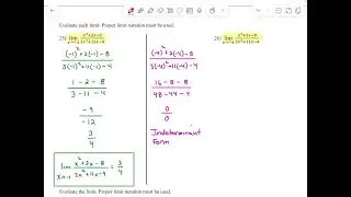 MAT212 - Section 11.1d - Find the limit of a function given its equation