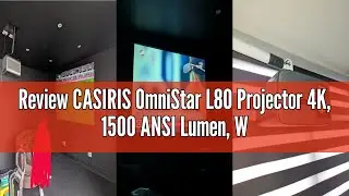 Review CASIRIS OmniStar L80 Projector 4K, 1500 ANSI Lumen, WiFi Bluetooth Video Projectors Native 10