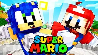 Sonic Goes to The MARIO WORLD! [116] | Sonic Survival Adventures | Minecraft