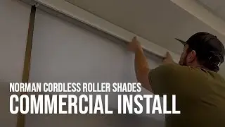Norman Cordless Roller Shades | Mather Commercial Install