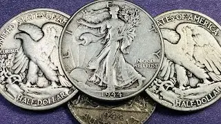 $109,250 US 1944 Walking Liberty Half Dollar - United States WWII Coins