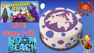 Boom Beach Anniversary Crab 2023 Stage 1-60 Live