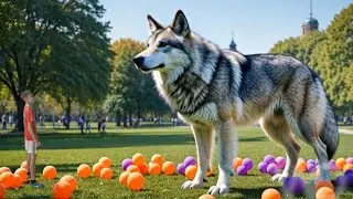 Giant Balloon Animals Take Over the Park! #animation #funny #kidsvideo #balloons #kids  #animal