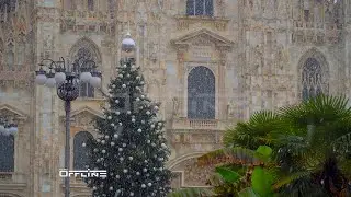 Milano Duomo prima neve in citta 2 Dicembre 2020 | Milan first snow 2 December 2020 | MilanoOffline
