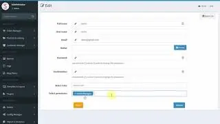 [S-Cart] - Menu permission (hidden, display menu) in SCart ecommerce