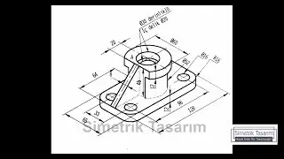 Solidworks Eğitimi - Solidworks  eğitim parçaları  - #1 - Simetrik Tasarım - ( tutorials )