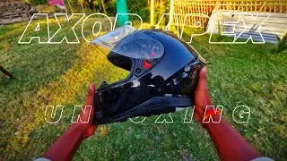 AXOR APEX GLOSS BLACK HELMET UNBOXING || BEST HELMET UNDER 3800 😍 @Dhrubajitt 