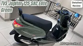 2025 TVS Jupiter 125 Elite Green SXC - Most Detailed Review | What's New? Price | Mileage | Features