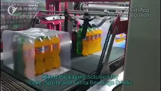Mixed Packaging Solution for Coke, Sprite and Fanta Beverage Drinks
