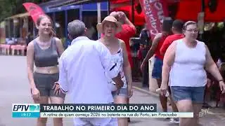 1º dia do ano: veja a rotina de quem trabalha na Rua do Porto, em Piracicaba