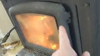 Pacific Energy wood stove over firing. Door sag.