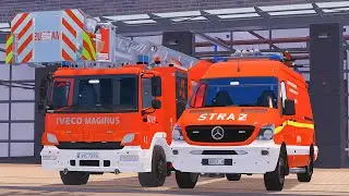 Emergency Call 112 - Austrian New Skins Firefighter and Ambulance on Duty! 4K