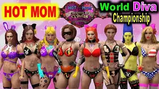 Bikini Hot Mom Diva Tournament- Dexters Mom,Francine,Lois,Elastigirl,Judy,Mrs.Turner,Marge,Mom Rival