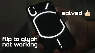 Nothing flip to glyph feature not working 😥 | Flip to glyph issue solved | #nothing #nothingphone1