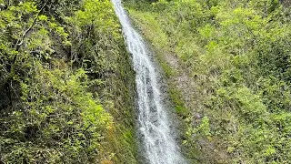 Oahu LuluMahu Falls hike in 3d