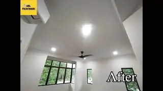 Before & After Painting / Cat Siling Sebelum & Selepas #malaysia #catrumah