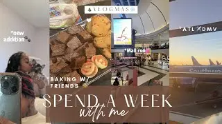 A WEEK IN MY LIFE | *bake with us, mall run, flying home & NEW PUP😍| VLOGMAS❄️