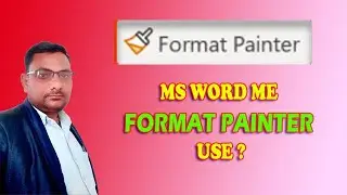 HOW TO USE FORMAT PAINTER ON MS WORD DOCUMENT #computer @digitalsoftwarica93​