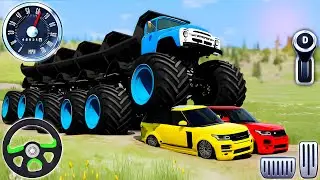 Test Driver Offroad Racing Simulator - 4x4 Monster Truck Crash Beam Derby - Android Gameplay #5