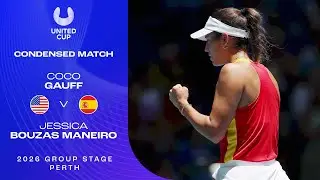 Coco Gauff v Jessica Bouzas Maneiro Condensed Match | United Cup 2026 Group A