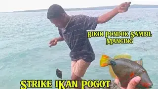 MANCING IKAN POGOT BUAT MAKAN SIANG BIKIN PONDOK NELAYAN #part1 