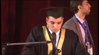 كلمة الخريجين كلية الزراعة جامعة الأزهر فرع أسيوط إلقاء الطالب على أبورية الدفعة الحادية والعشرون