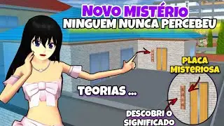 A CASA de PLACA MISTERIOSA😱Tava LÁ O TEMPO TODO... RESOLVENDO MISTÉRIOS em Sakura School simulator