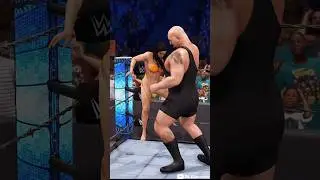 💥Биг Шоу против Никки Кросс💥Часть 7 #bigshow #nikkicross #wwe #wwe2k24 #shorts #wweraw #smackdown...