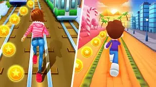 Kooply Run Subway Craft VS Subway Princess Runner, Subway Runner Games, Kooply Run Game, Subway Surf