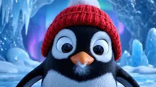 Pingu the Penguin and Shiro the Fox Slide Down a Sparkling Snow Mountain ❄️🐧