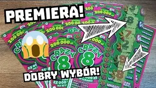 Zdrapki Lotto 🎲 Premiera! 16 zdrapek Crazy 8 😍 Prawdziwy wysyp wygranych! 💪😱