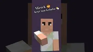 MIETEK KRĘĆ TAM KEBABA 🌯  w Minecraft #shorts